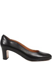 Jones Bootmaker Black Ground Regular Fit Zoey Leather Court Shoes - Image 2 of 5