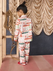 Cath Kidston Cream Nutcracker Single Button Through Pyjamas - Image 4 of 11