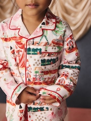 Cath Kidston Cream Nutcracker Single Button Through Pyjamas - Image 5 of 11