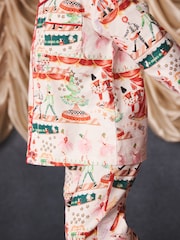 Cath Kidston Cream Nutcracker Single Button Through Pyjamas - Image 6 of 11