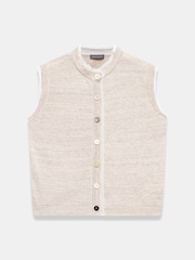 Mint Velvet Linen Blend Sleeveless Top - תמונה 5 מתוך 6