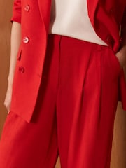 Mint Velvet Linen Blend Wide Trousers - 圖片 3/8