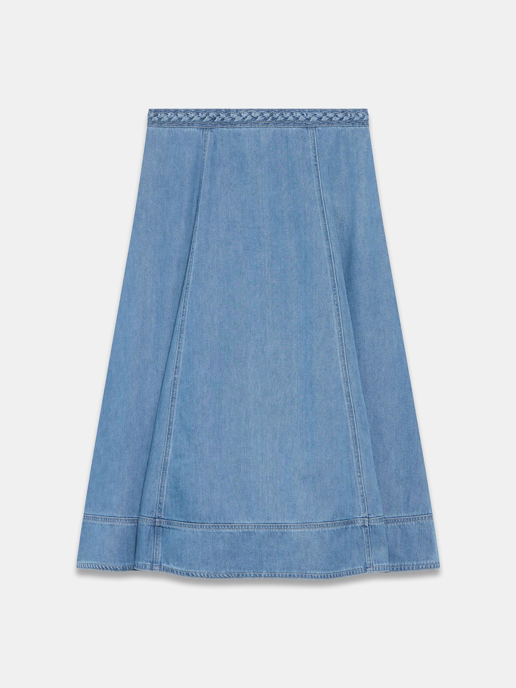 Buy Mint Velvet Blue Denim Midi Skirt from Next USA