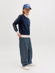 JACK & JONES Junior Blue Alex Baggy Fit Jeans - Image 4 of 7