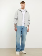 River Island Blue Loose Fit Mid Wash Jeans - Image 1 of 4