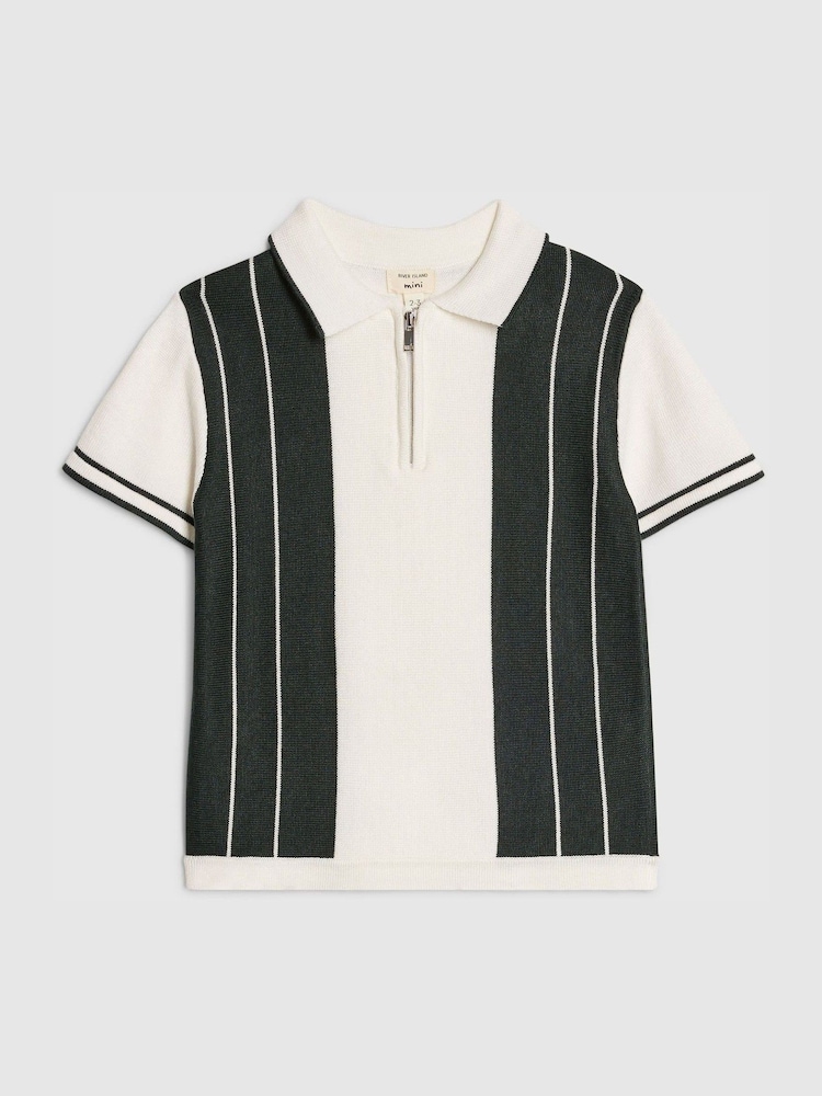 River Island Stripe Polo Shirt - Imaginea 1 din 3