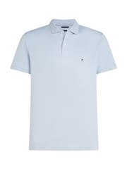 כחול  - Tommy Hilfiger חולצת פולו בגזרה רגילה עם רקמת דגל - תמונה 5 מתוך 6