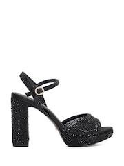 Dune London Black Mesmerizing Smart Sandals - Image 1 of 5