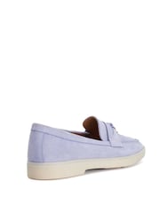 Dune London Blue Grinning Unlined Suede Loafers - Image 3 of 5