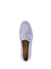 Dune London Blue Grinning Unlined Suede Loafers - Image 4 of 5