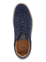 Dune London Blue Standard Fit Tony Cupsole Trainers - Image 6 of 6