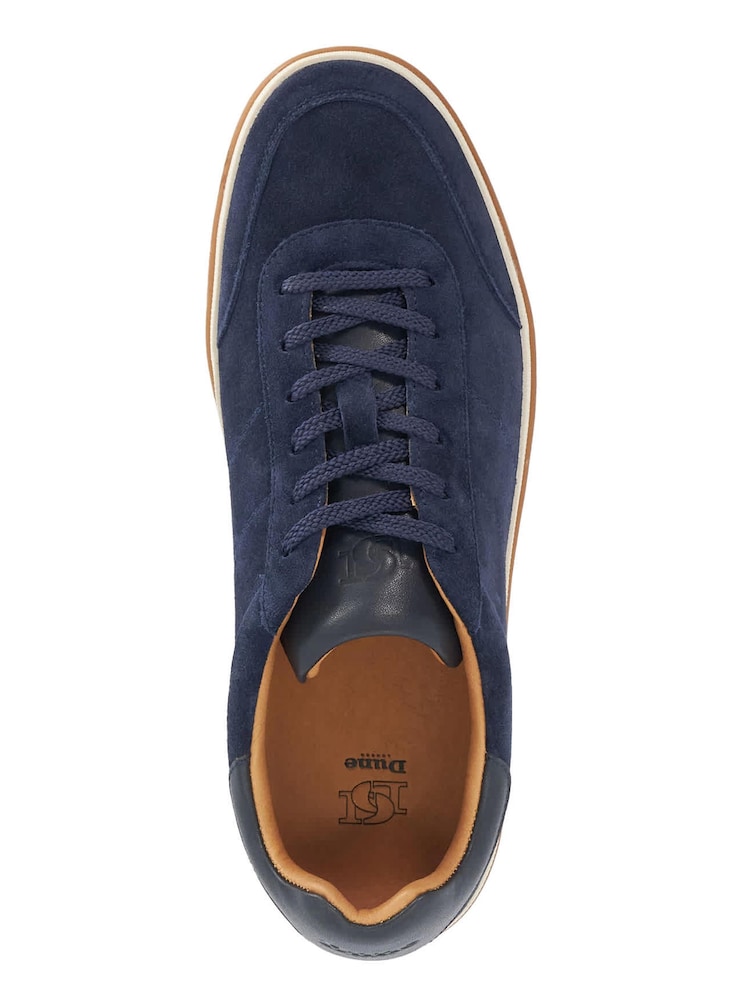 Dune London Blue Standard Fit Tony Cupsole Trainers - Image 6 of 6
