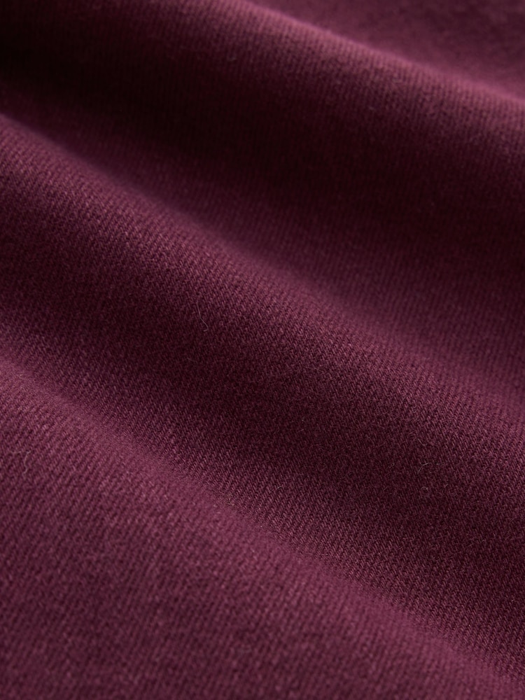 Burgundy Red High Rise Stretch Wide Leg Jeans - Image 8 of 8