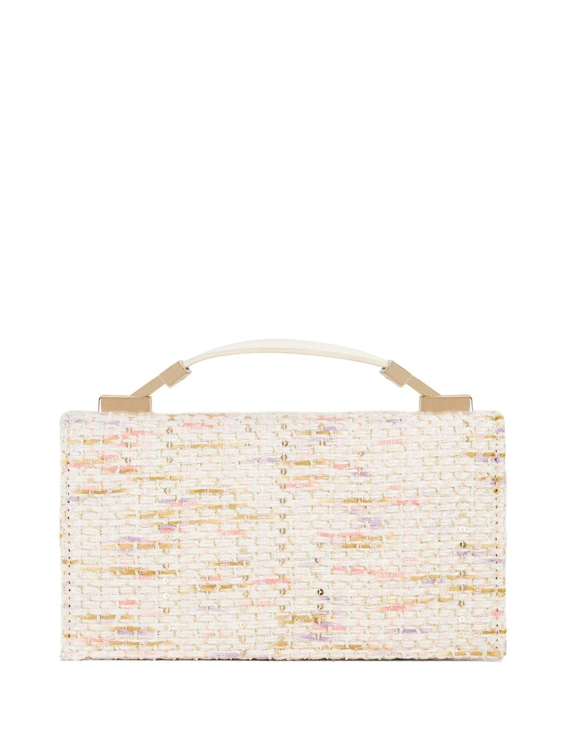Buy Dune London Cream/Gold Skilled Top Handle Micro Bag from Next USA