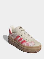adidas Originals White Gazelle Bold X Liberty London Shoes - Image 1 of 9