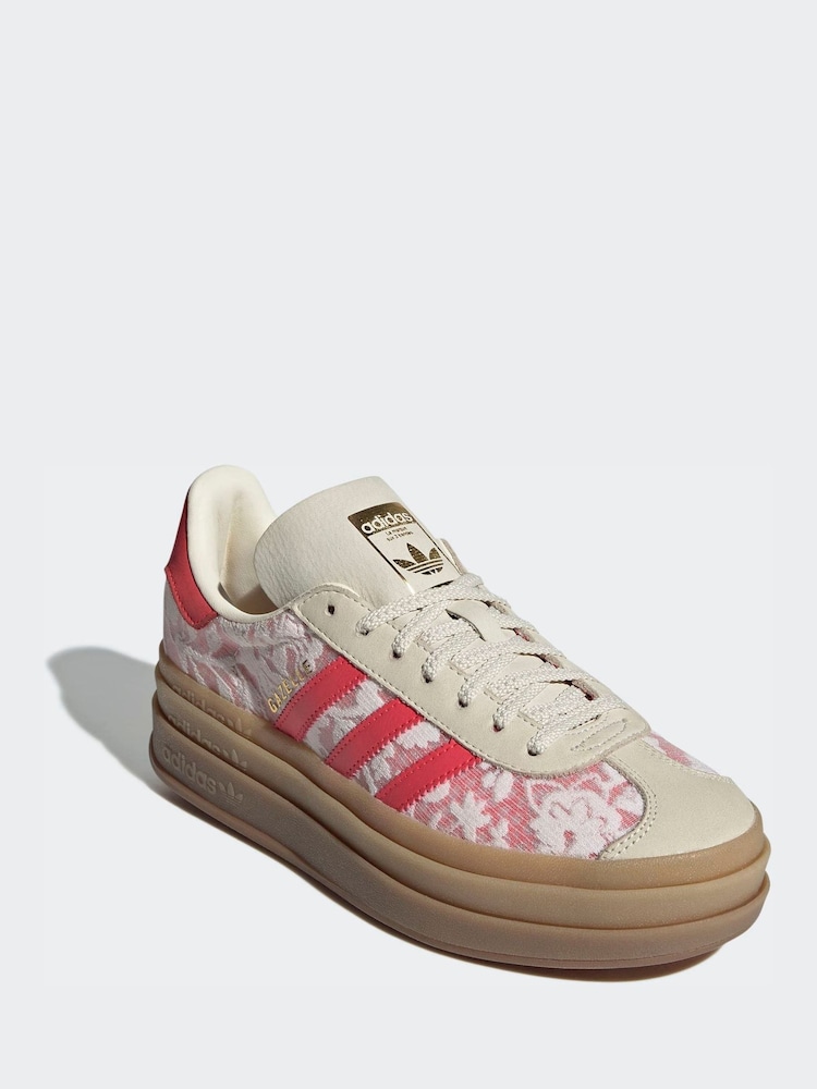 adidas Originals White Gazelle Bold X Liberty London Shoes - Image 1 of 9