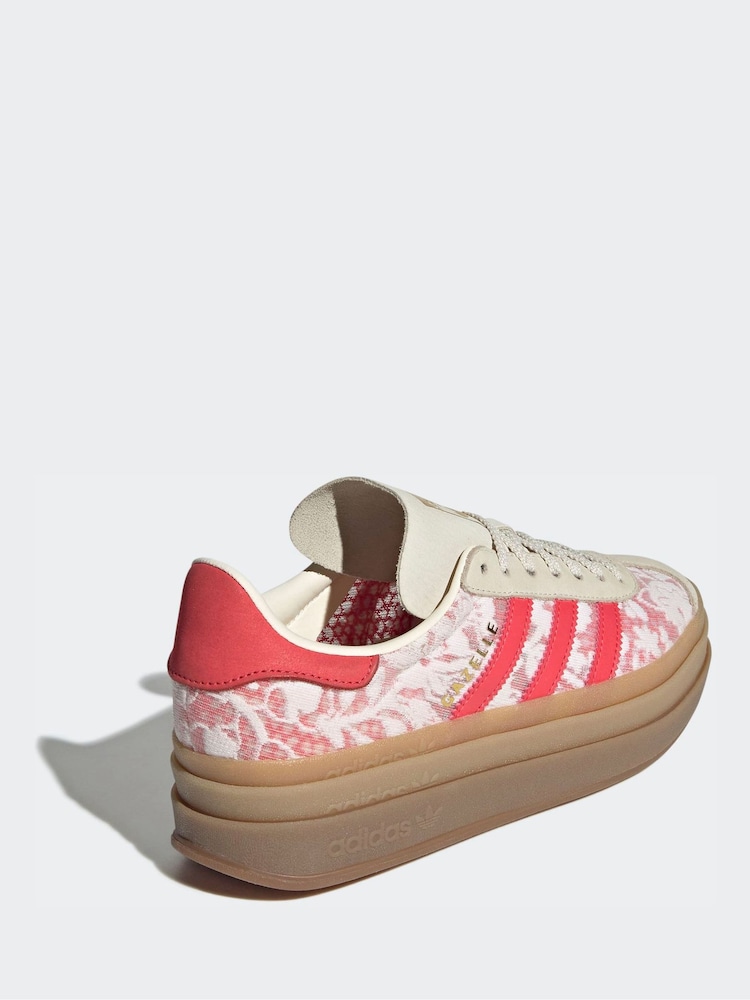 adidas Originals White Gazelle Bold X Liberty London Shoes - Image 2 of 9