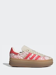 adidas Originals White Gazelle Bold X Liberty London Shoes - Image 3 of 9