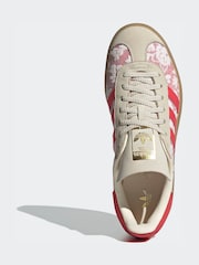 adidas Originals White Gazelle Bold X Liberty London Shoes - Image 6 of 9