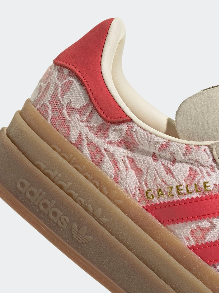 adidas Originals White Gazelle Bold X Liberty London Shoes - Image 9 of 9
