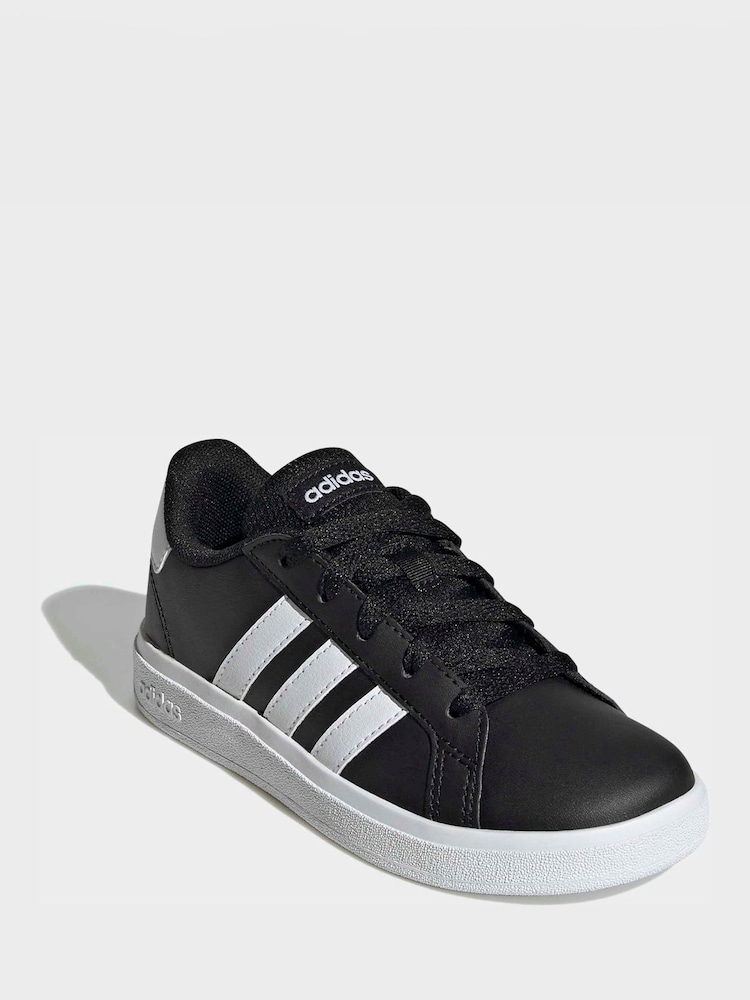 adidas Black Grand Court Lifestyle Tennis Lace-Up Shoes - Image 1 of 9