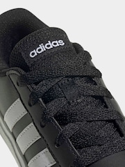 adidas Black Grand Court Lifestyle Tennis Lace-Up Shoes - Image 8 of 9