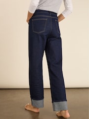 Baukjen Blue Helen Cotton Stretch Turn Up Jeans - Image 5 of 7
