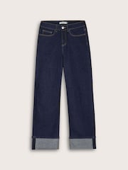 Baukjen Blue Helen Cotton Stretch Turn Up Jeans - Image 7 of 7