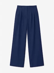Baukjen Blue Mika Cool Wool Wide Leg Trousers - Image 5 of 5