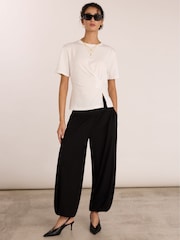 Baukjen White Lois Draped Top - Image 2 of 4