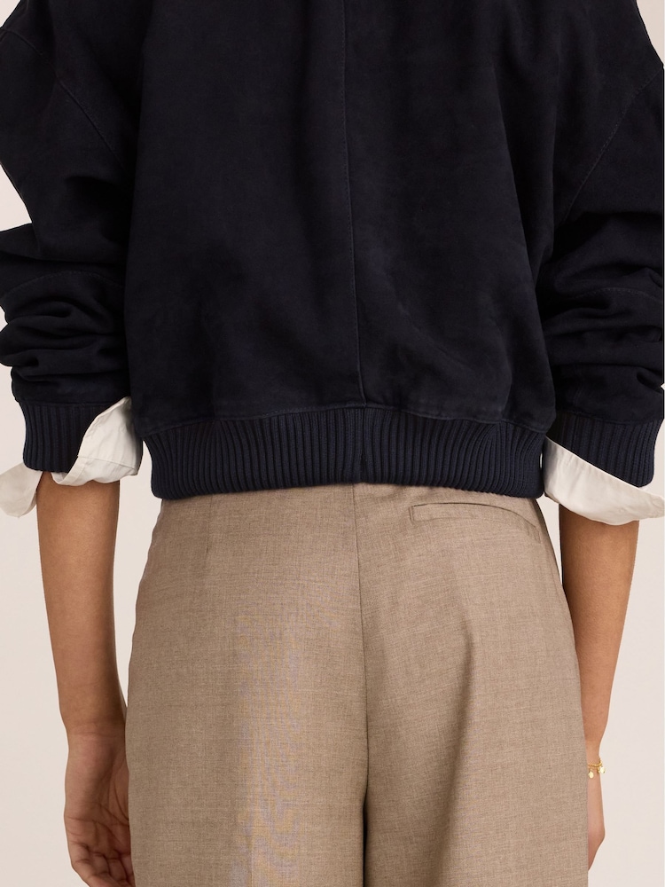 Baukjen Natural Mika Cool Wool Wide Leg Trousers - Image 5 of 5 Baukjen Natural Mika Cool Wool Wide Leg Trousers - Image 5 of 5