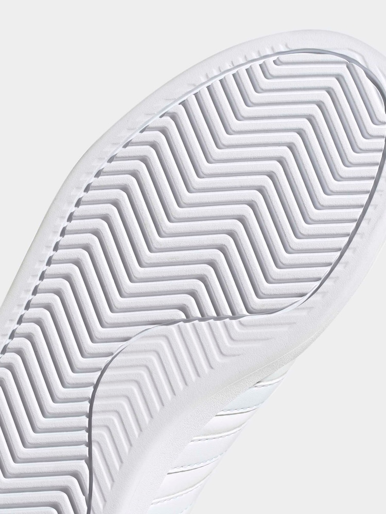 adidas White Grand Court Shoes - Image 10 of 10
