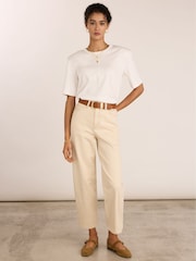 Baukjen White Adeline Shoulder Pad Top - Image 3 of 5