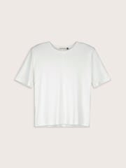 Baukjen White Adeline Shoulder Pad Top - Image 5 of 5