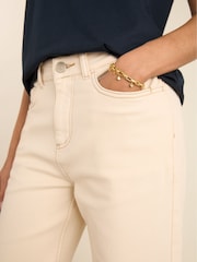 Baukjen Natural Helen Cotton Stretch Turn Up Jeans - Image 3 of 7