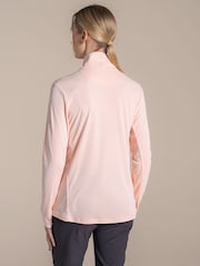 Craghoppers Pink Nosilife Solarshield+Half Zip  Sweat Top - Image 2 of 5