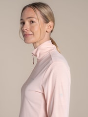 Craghoppers Pink Nosilife Solarshield+Half Zip  Sweat Top - Image 3 of 5