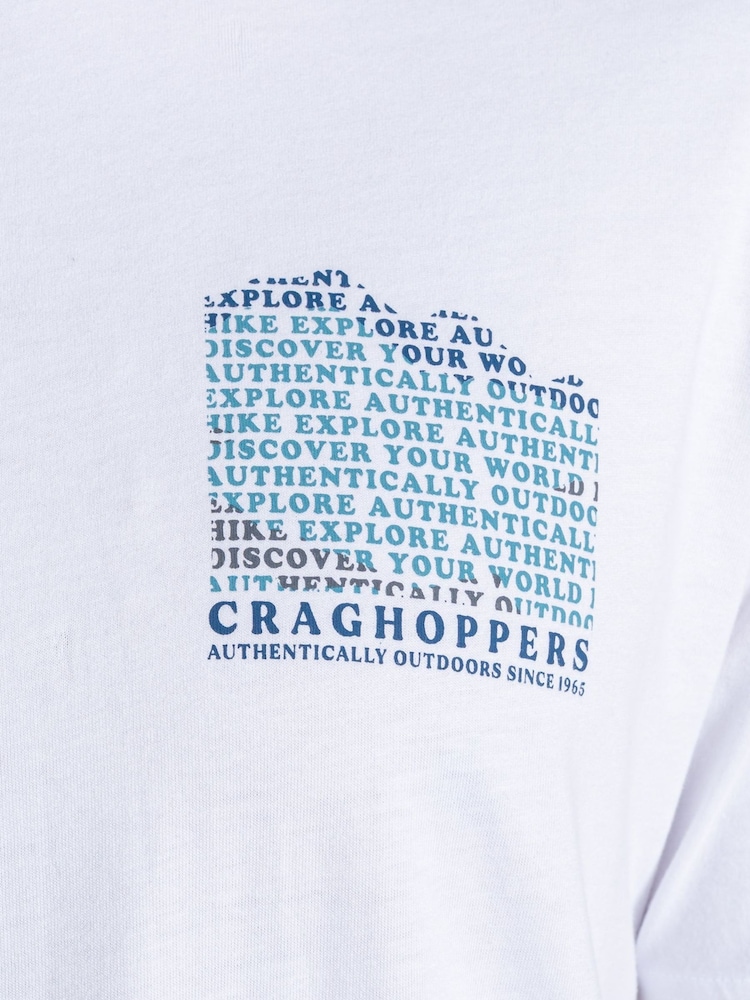 Craghoppers White Lucent Ii Short Sleeved T-Shirt - Image 5 of 5