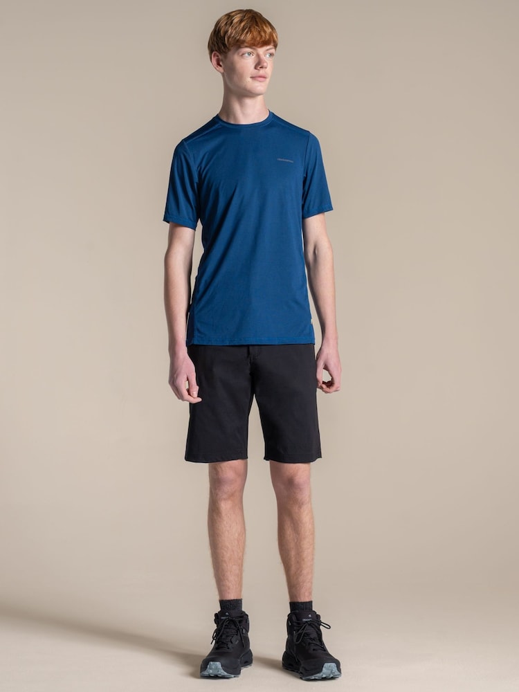 Craghoppers Blue Charon Short Sleeve T-Shirt - Image 1 of 4 Craghoppers Blue Charon Short Sleeve T-Shirt - Image 1 of 4