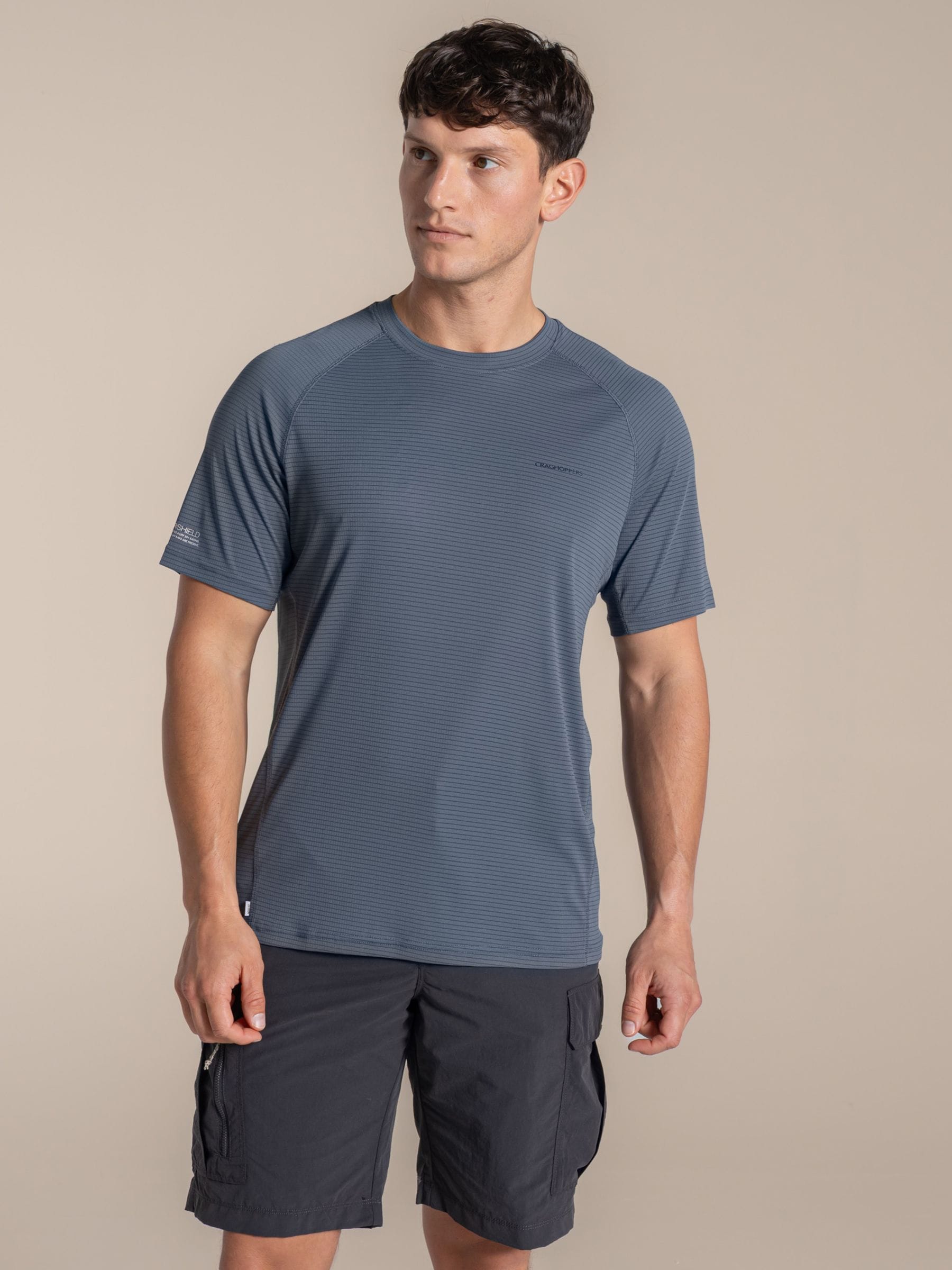 Craghoppers Men's Nosilife Solar Shield+ Short-Sleeved T-Shirt - Dark Pewter - XXL - Image 5