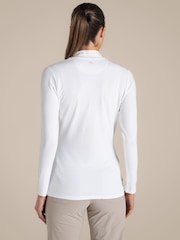 Craghoppers White Nosilife Long Sleeved Mock Neck Top - Image 2 of 6