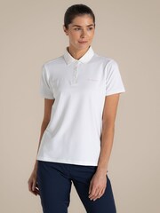 Craghoppers Cream Nosilife Thornbury Short Sleeved Polo Top - Image 1 of 6