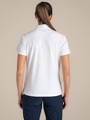 Craghoppers Cream Nosilife Thornbury Short Sleeved Polo Top - Image 2 of 6