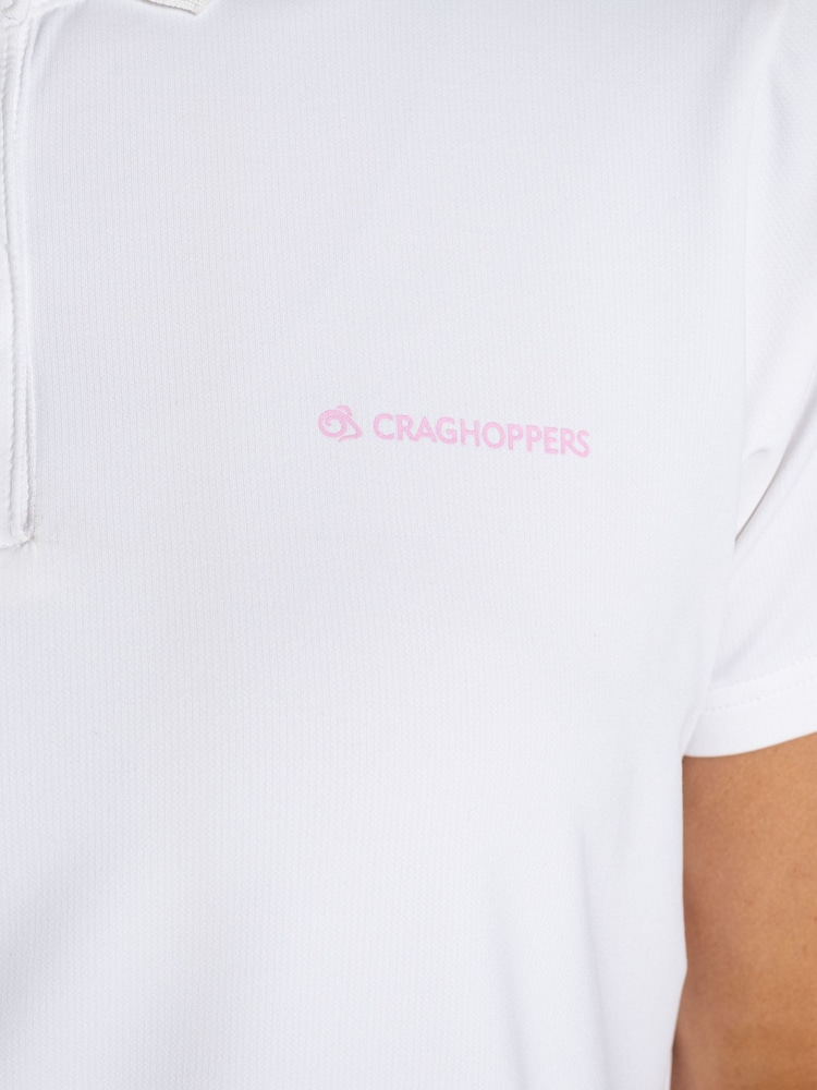 Craghoppers Cream Nosilife Thornbury Short Sleeved Polo Top - Image 6 of 6 Craghoppers Cream Nosilife Thornbury Short Sleeved Polo Top - Image 6 of 6