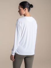 Craghoppers Cream Nosilife Solarshield+Long Sleeved T-Shirt - Image 2 of 4