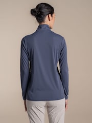 Craghoppers Grey Nosilife Solarshield+Half Zip Top - Image 2 of 5