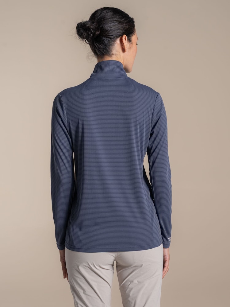 Craghoppers Grey Nosilife Solarshield+Half Zip Top - Image 2 of 5