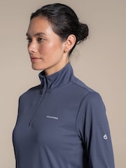 Craghoppers Grey Nosilife Solarshield+Half Zip Top - Image 3 of 5