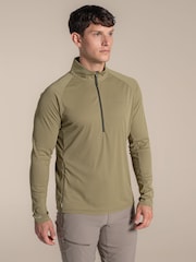 Craghoppers Green NosiLife SolarShield+ Half Zip Top - Image 1 of 5