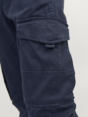 JACK & JONES JUNIOR Blue Cuffed Cargo Trousers - Image 5 of 7